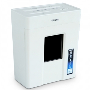 得力(deli)4级保密个人家用碎纸机（单次5张 10L 持续10分钟 可碎卡）9927